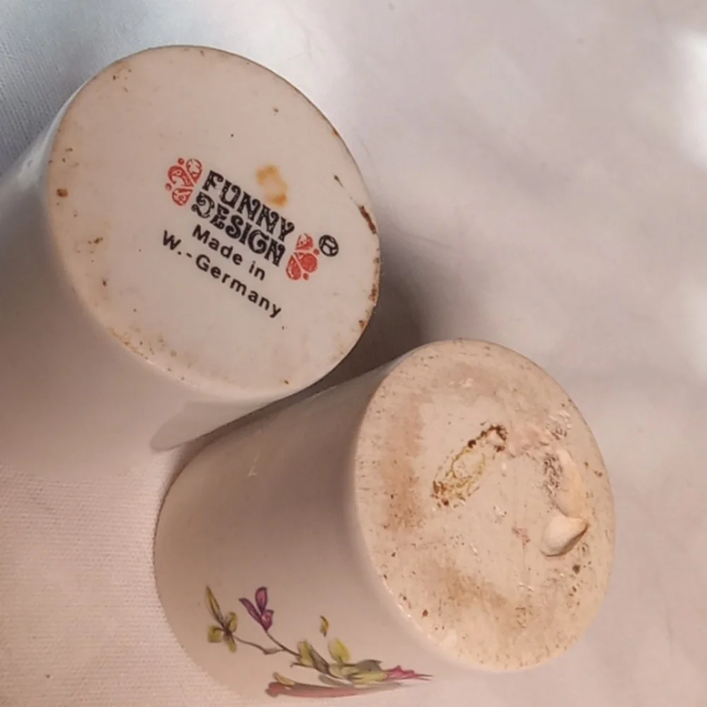 Vtg. candlestick holders West Germany ceramic Birds